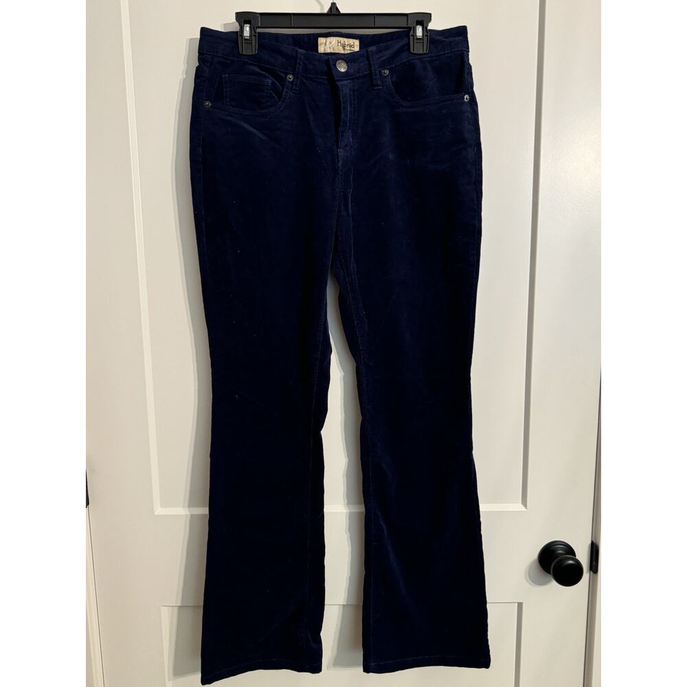 Hybrid & Company Women's Size 11 Navy Corduroy Pants Straight Leg NWOT